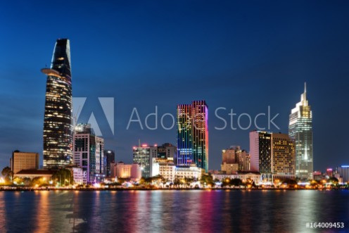 Picture of Ho Chi Minh City skyline at night Amazing cityscape
